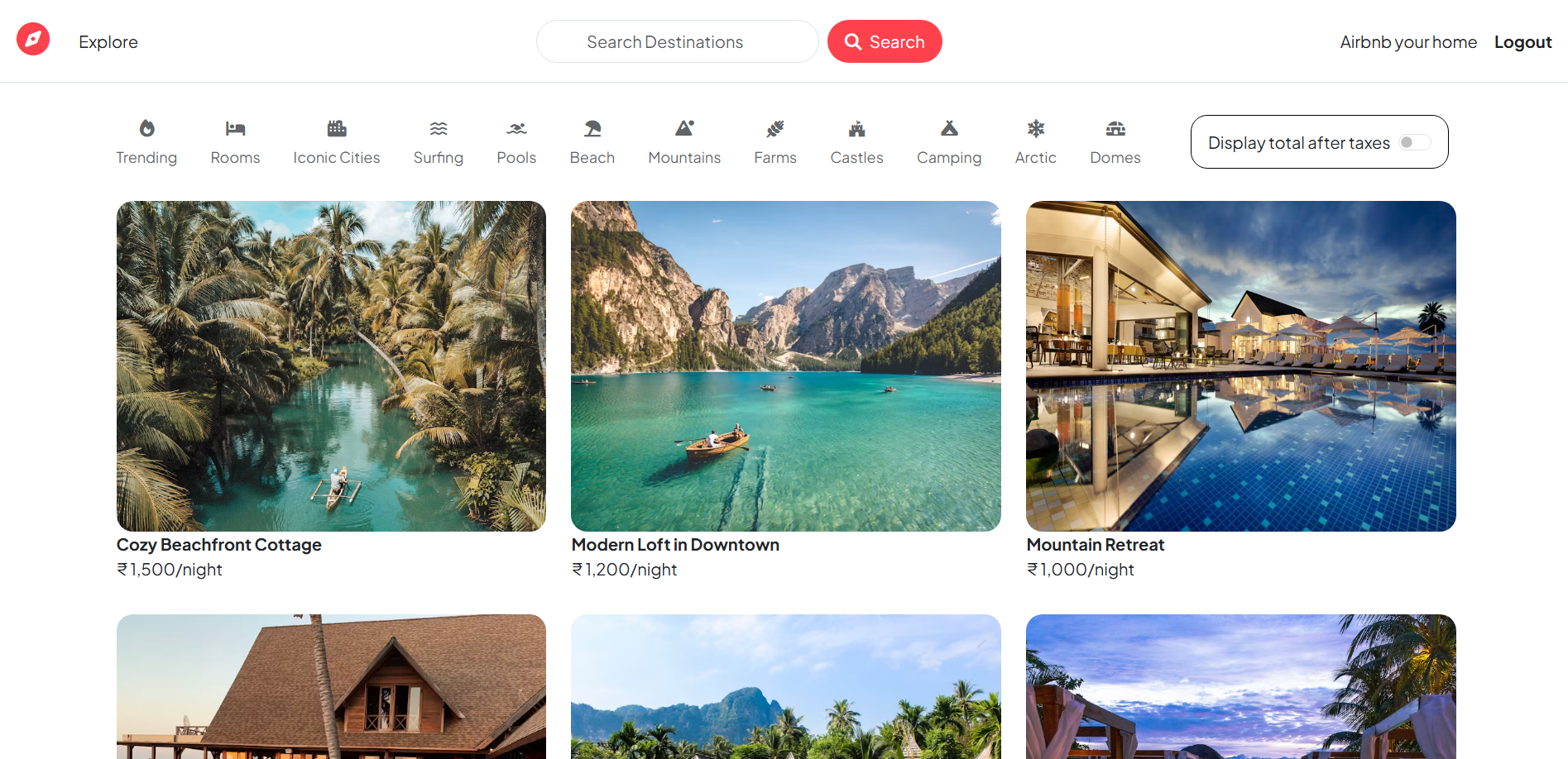 Wanderlust – Hotel Booking Website thumbnail
